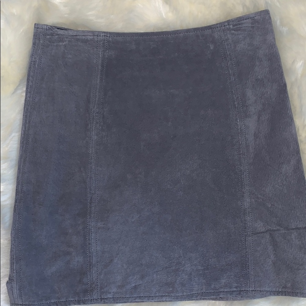 suade skirt
